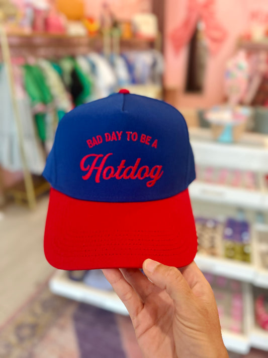 Bad Day to be a Hot Dog 🌭 Embroidery Hat