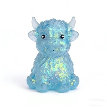 Glitter Highland Cow Squishy Toy