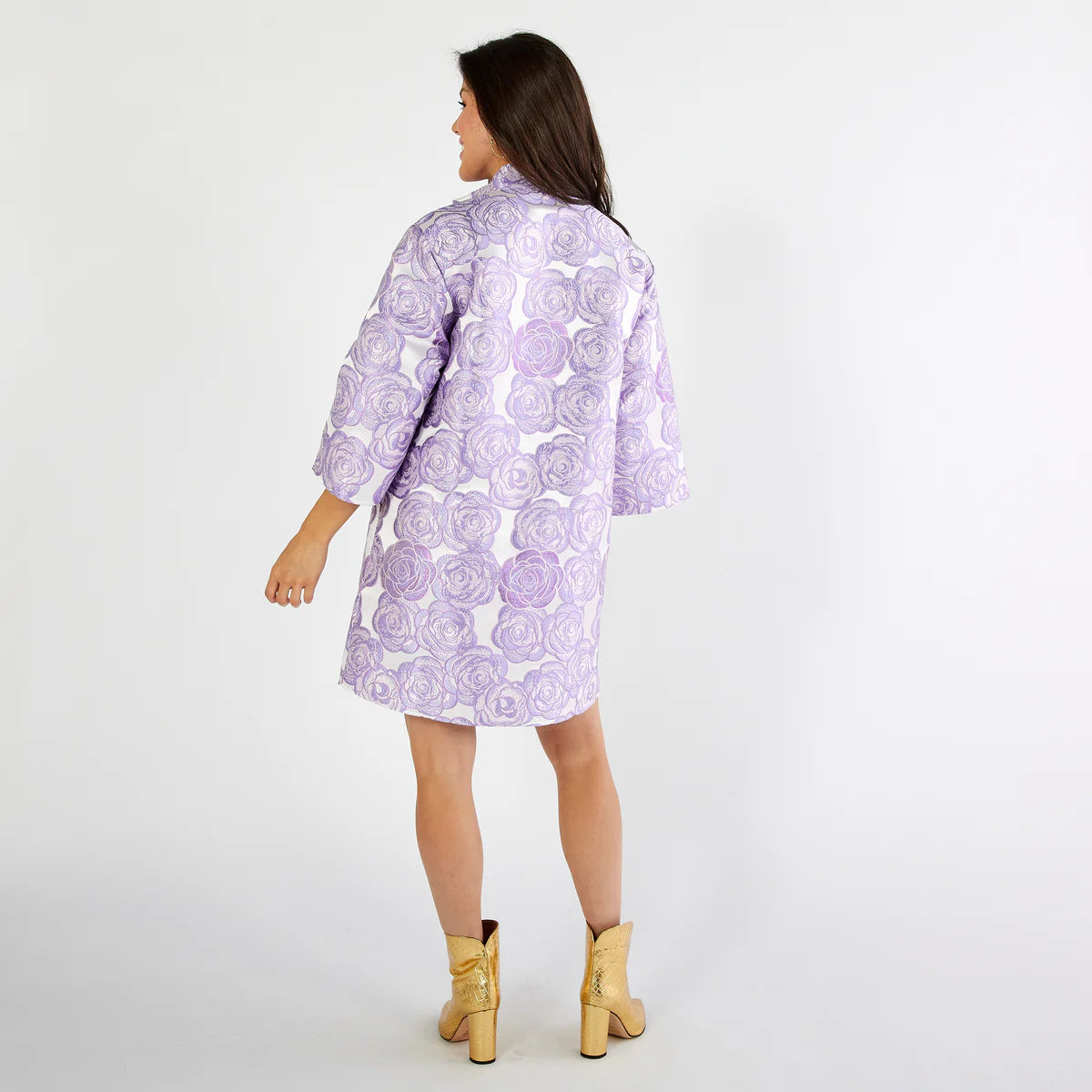 Keri Jacquard Floral Dress - Milo & Lily Boutique
