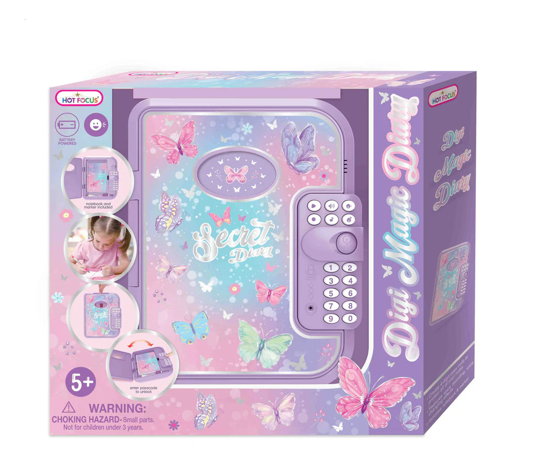 Hot Focus Digi Magic Diary - Tie Dye Butterfly - Milo & Lily Boutique