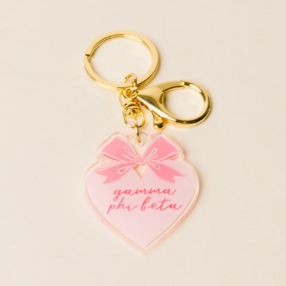 Sorority Sweetheart Bow Acrylic Keychain