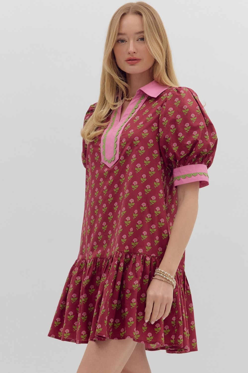 Bloom-drop Mini Dress