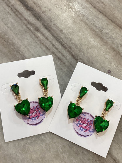 Emerald Envy Statement Earrings