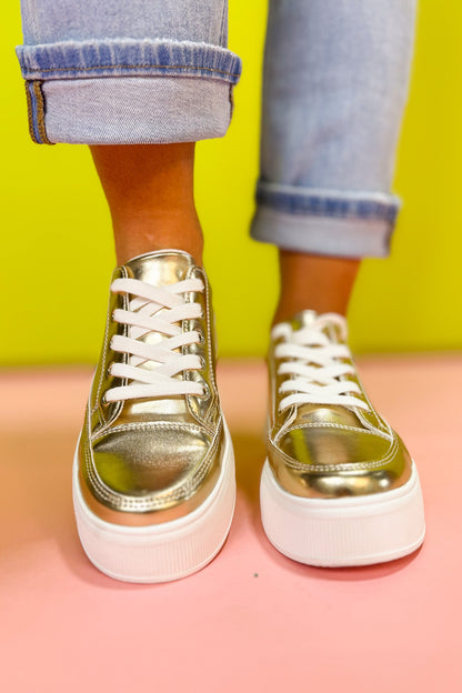 Metallic Muse Platform Sneakers ✨