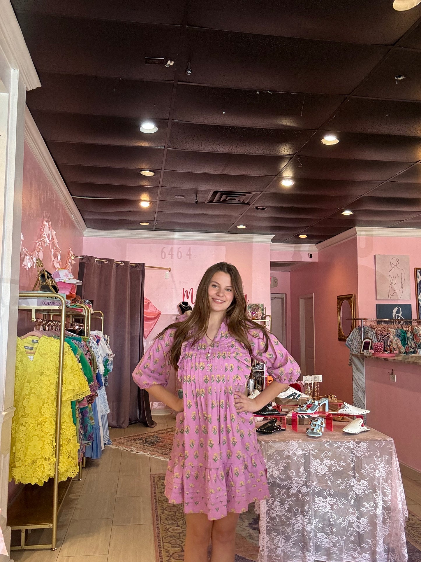 Rachel Printed Mini Dress