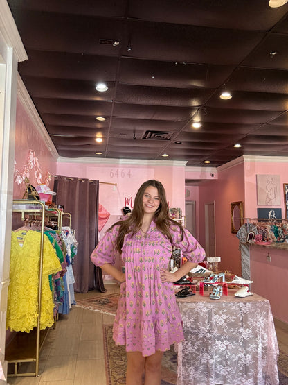 Rachel Printed Mini Dress