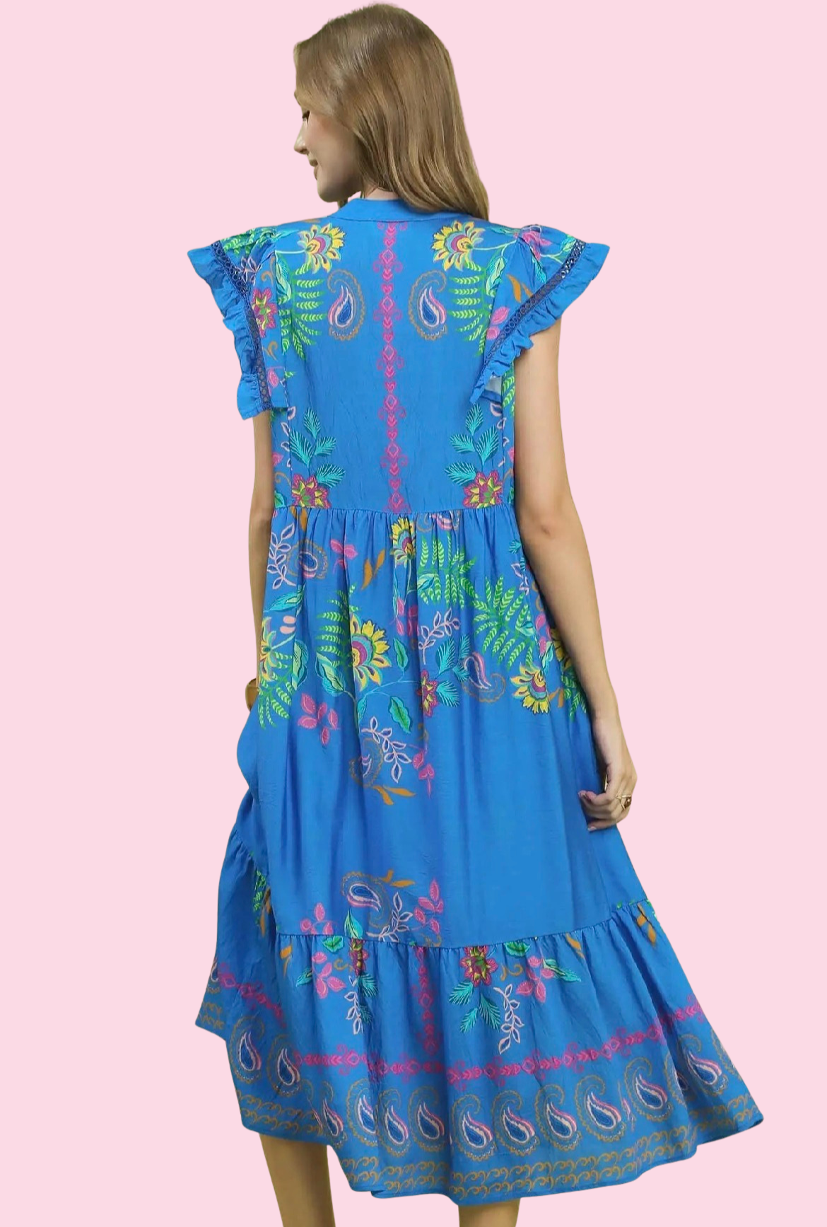 The Santorini Garden Dress - Milo & Lily Boutique
