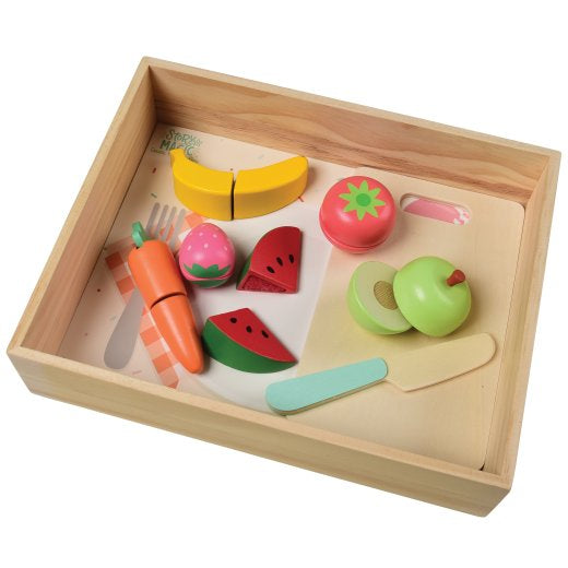 Wooden Cutting Food Playset