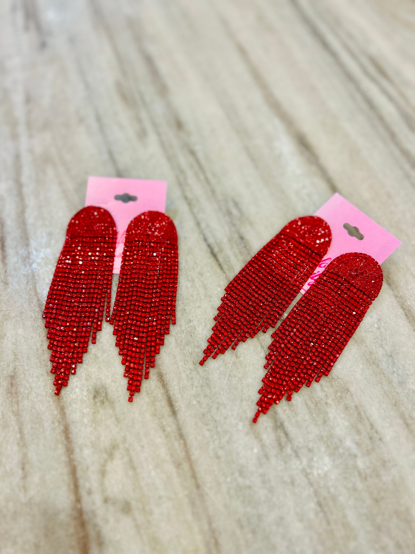 Boomer Bling Fringe Earrings