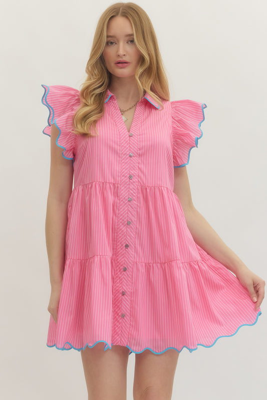 The Cotton Candy Flutter Dress - Milo & Lily Boutique