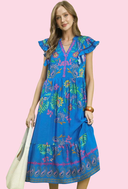 The Santorini Garden Dress
