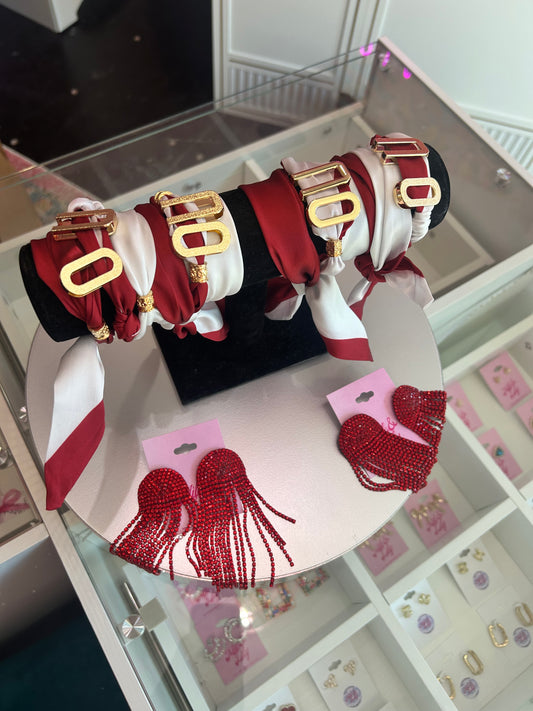 OU Scarf Charm Bracelet