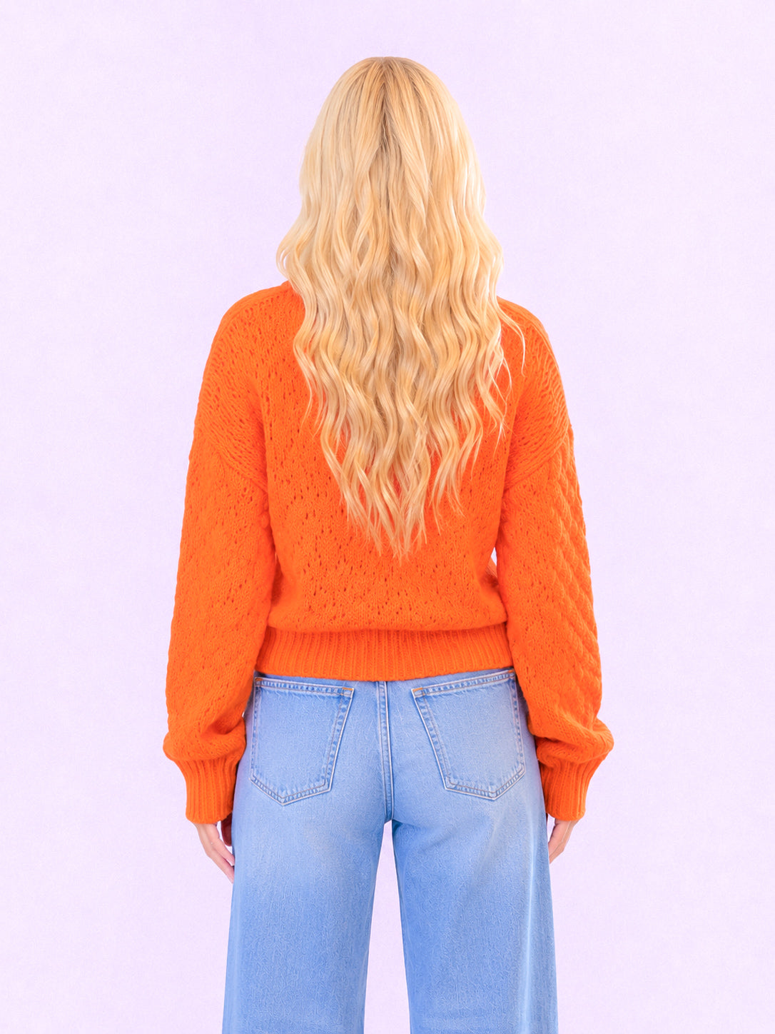 Orange You Ready Button Front Cardigan