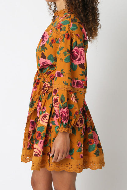 The Golden Rosewood Dress