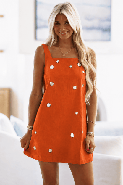 The Disco Darling Mirror Mini Dress 🪩🧡