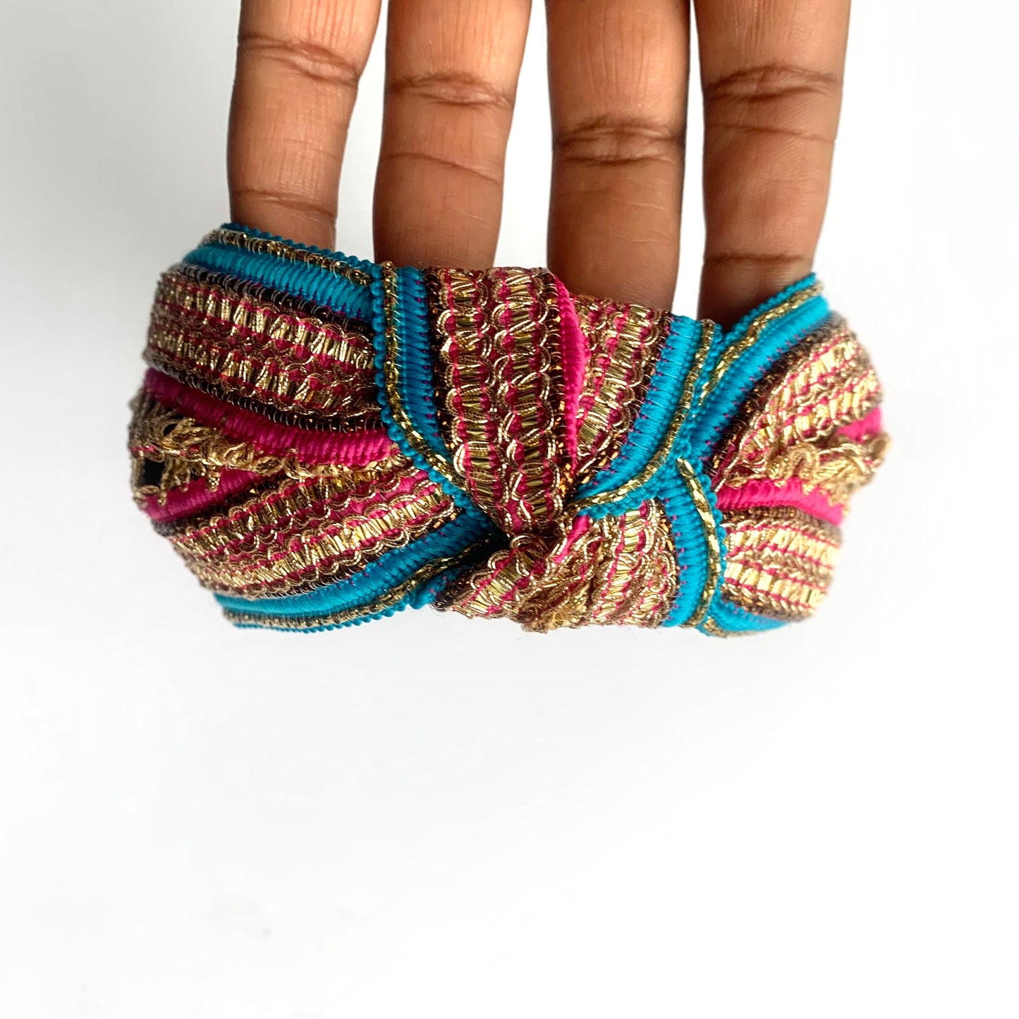 Summer Brunch Knotted Metallic Gold Headband