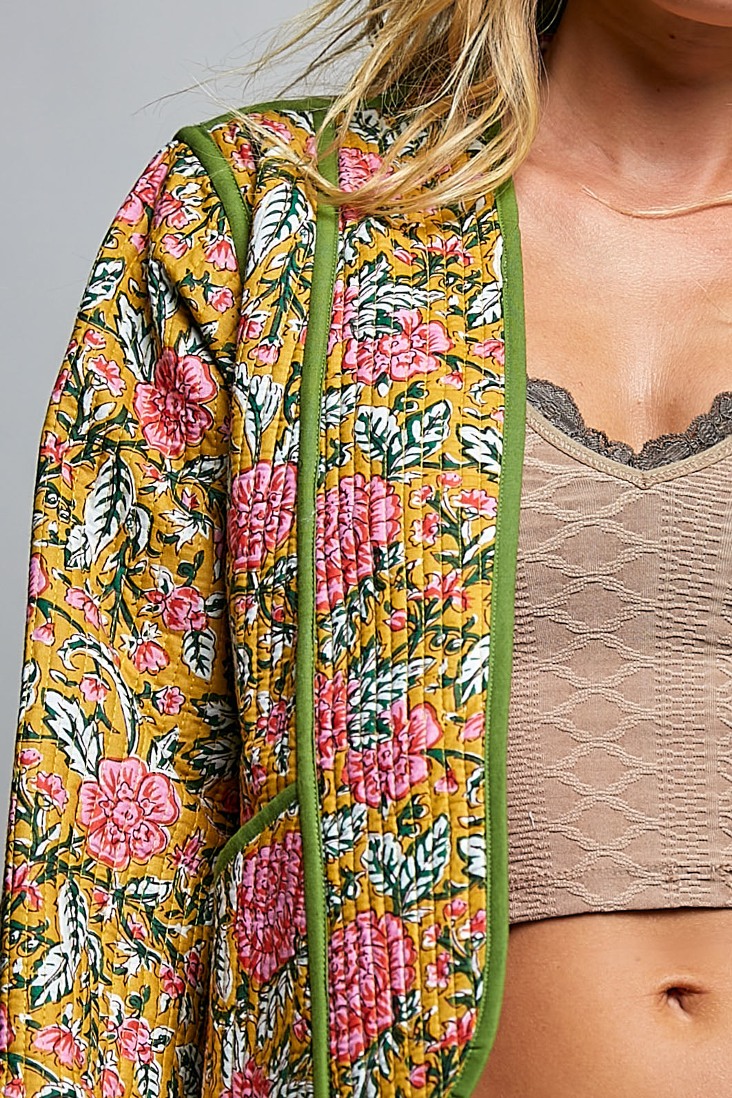 Saffron Skies Quilted Jacket