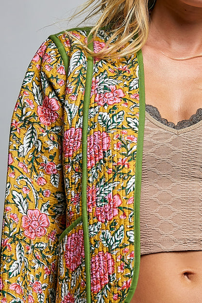 Saffron Skies Quilted Jacket