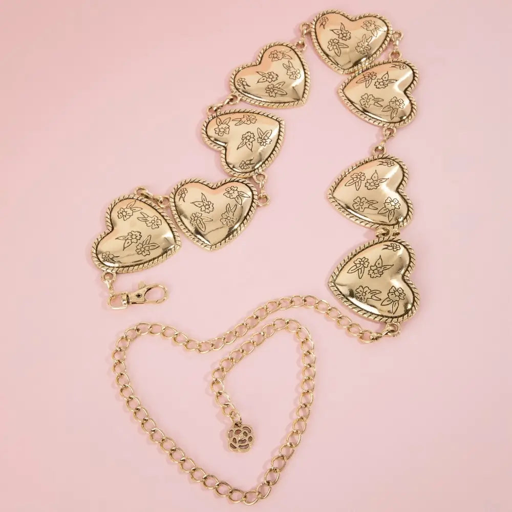 Heart of Gold Statement Belt