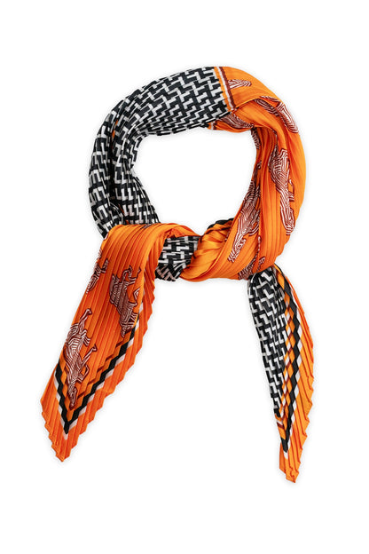 Pistol’s Firing Pleated Twilly Scarf