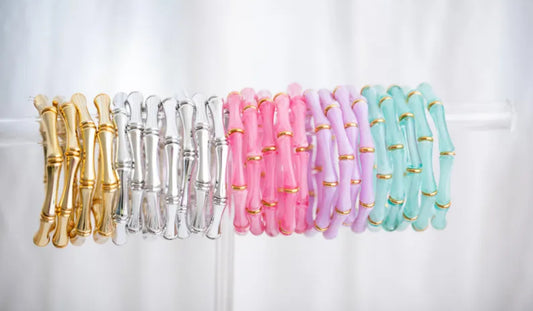The Bridgette Bamboo Bangle (Multiple Color Options)