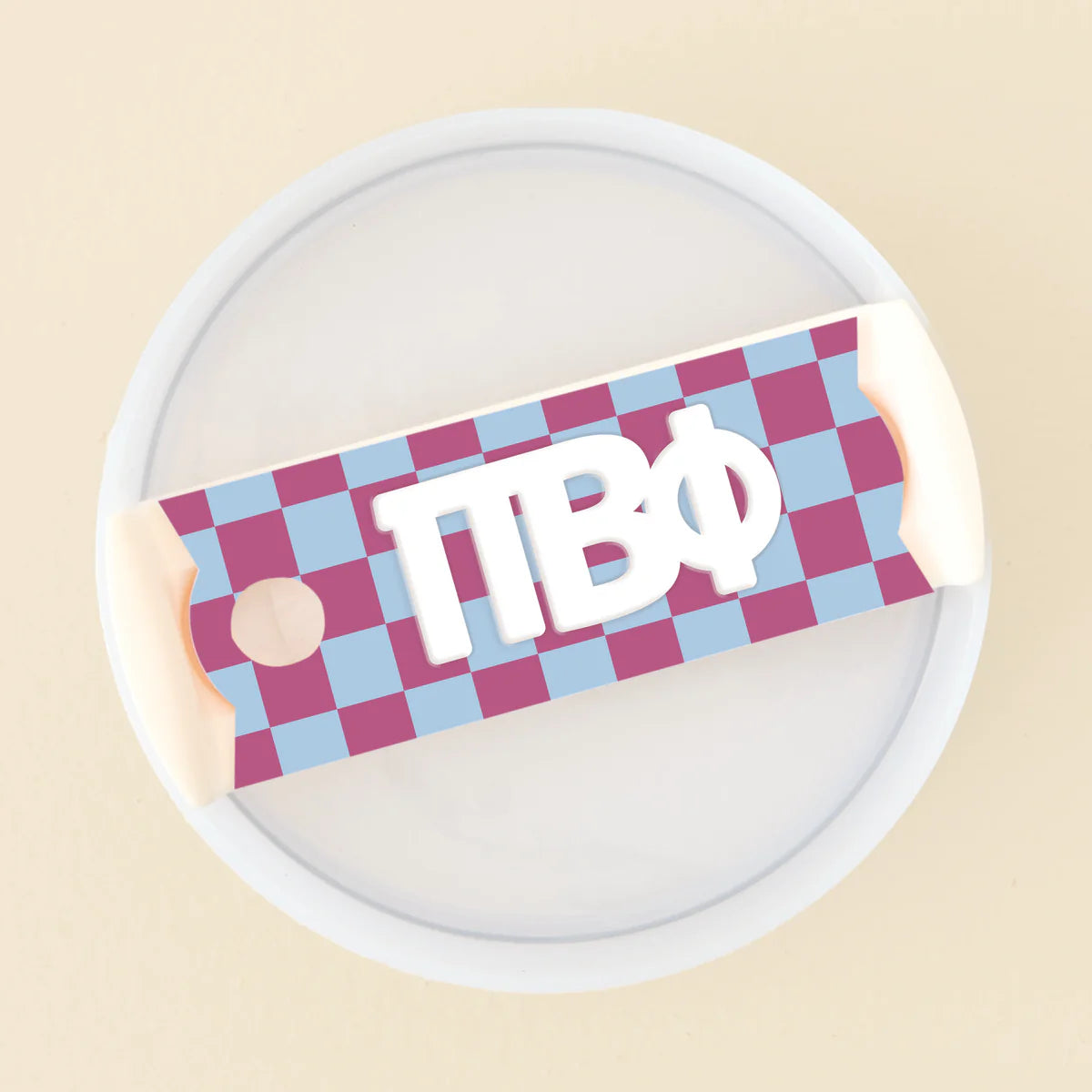 Sorority Tumbler Lid Tag