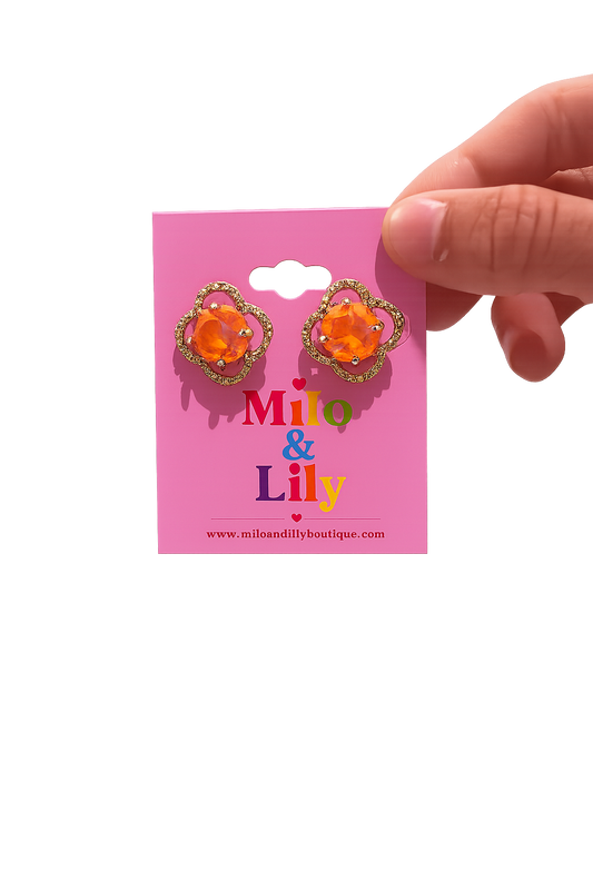 Clementine Clover Stud Earrings - Milo & Lily Boutique