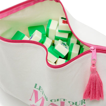 Mahjong Game Tile Storage and Accessory Multipurpose Pouch