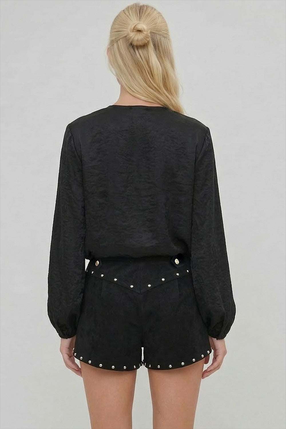 Black Faux Suede Shorts