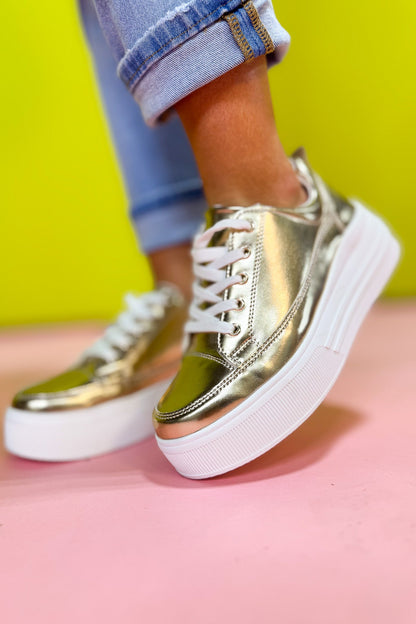 Metallic Muse Platform Sneakers ✨