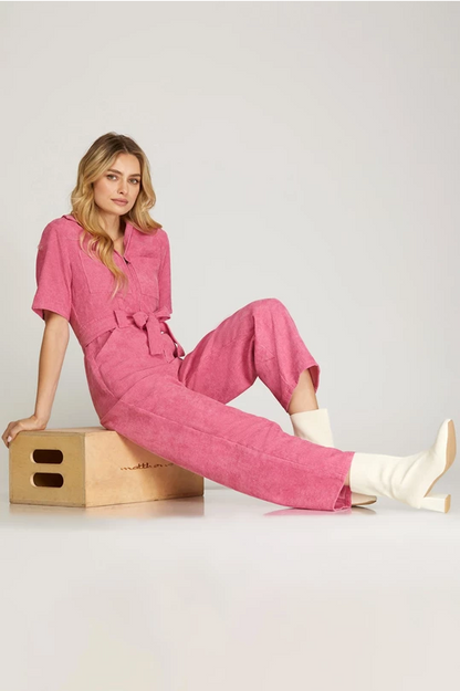 Barbie Pink Corduroy Jumpsuit - Milo & Lily Boutique