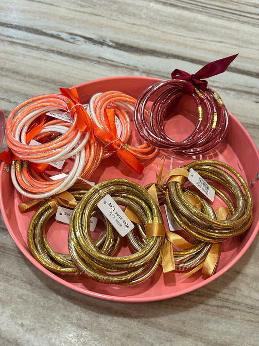 5 Piece Set Glitter Bangle Bracelets