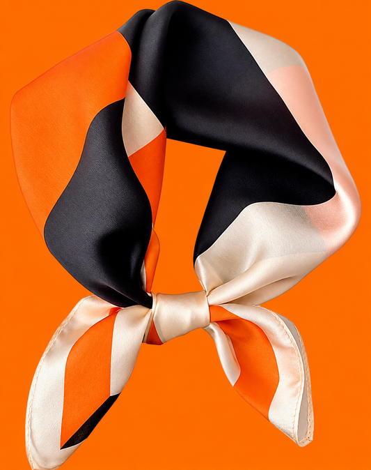 Loyal & True Black & Orange Game Day Scarf