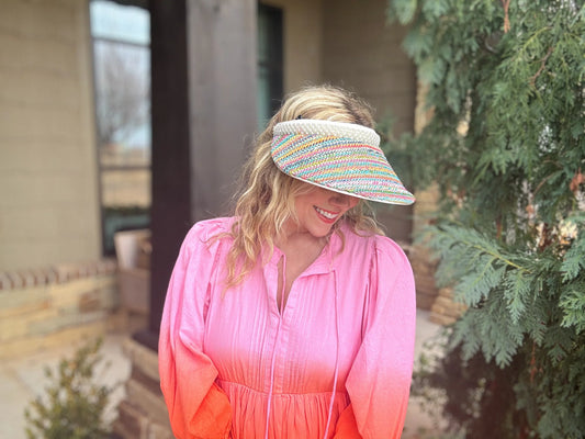 June Beaded Visor