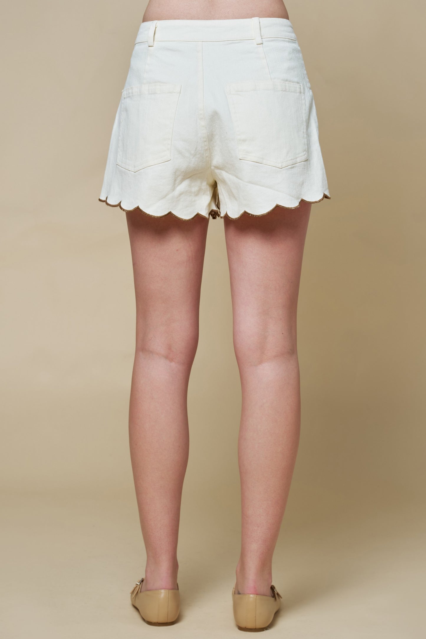 The Sandbar Bloom Scalloped Shorts - Milo & Lily Boutique