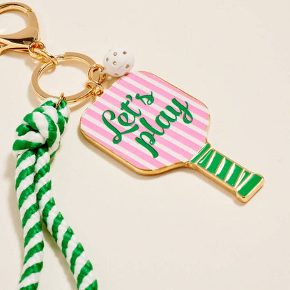 Pickleball Paddle Keychain Bag Charm - Milo & Lily Boutique