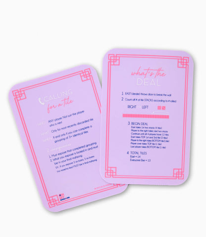 Lilac Mahjong Tile Shufflers