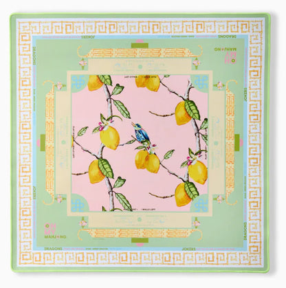 Citrus Songbird Mahjong Mat
