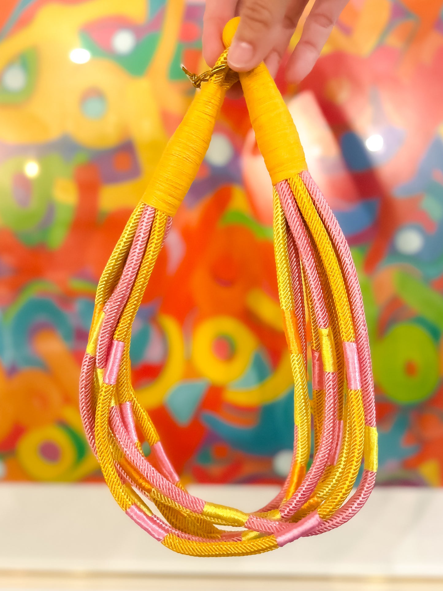 Pink & Yellow Stub Necklace - Milo & Lily Boutique