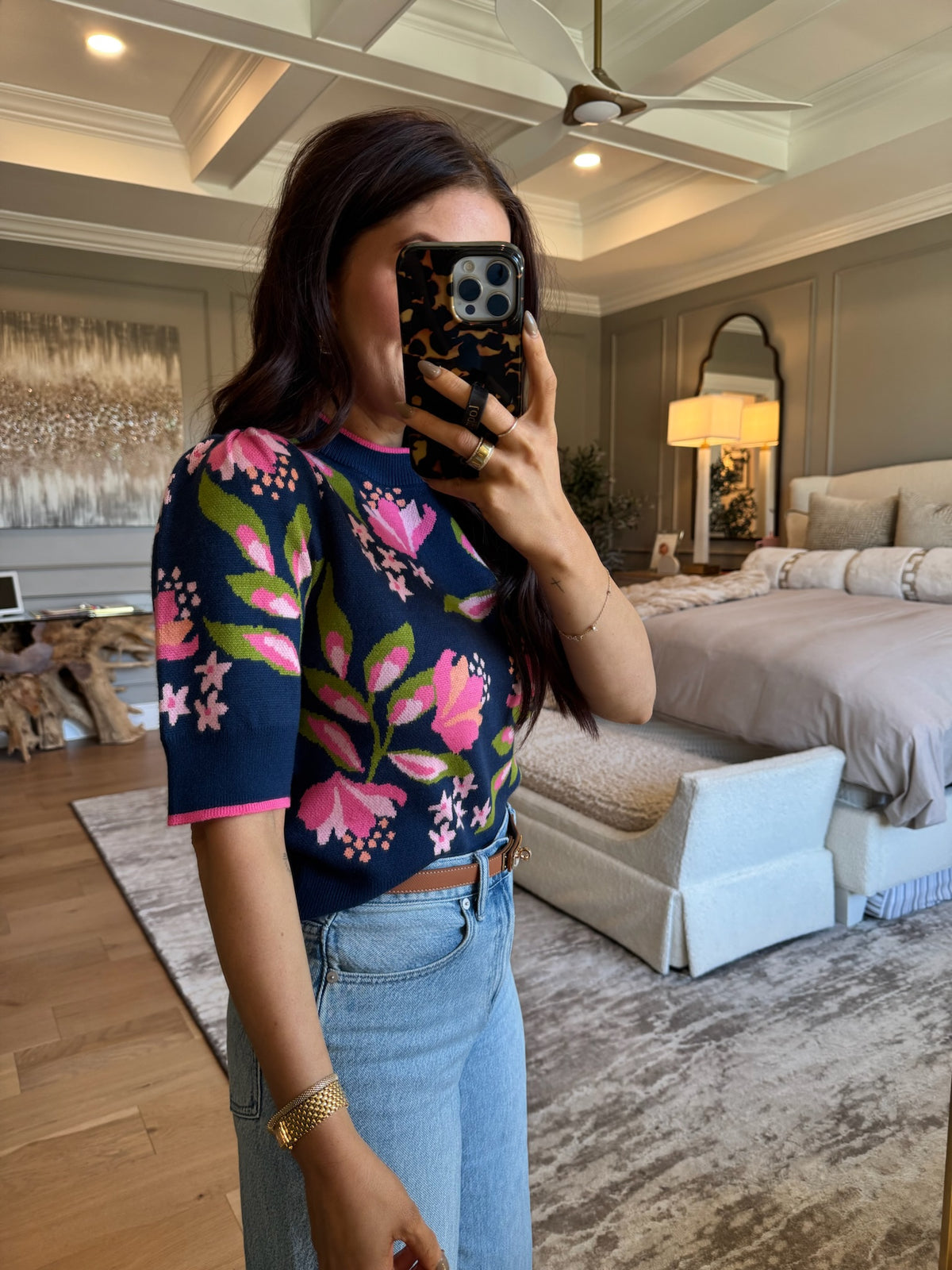 The Fleur Noir Knit Sweater