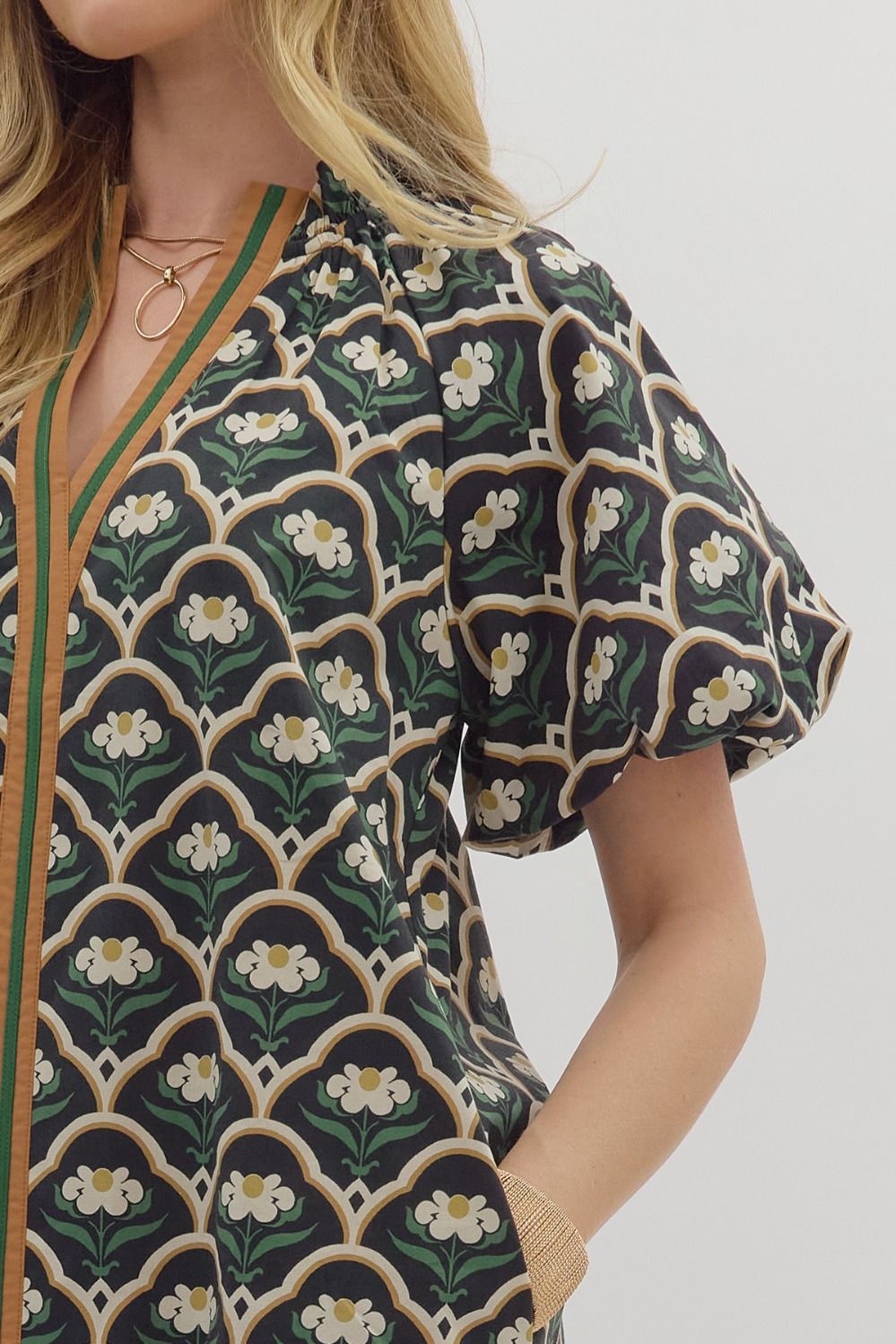 Deco Clover Shift Dress