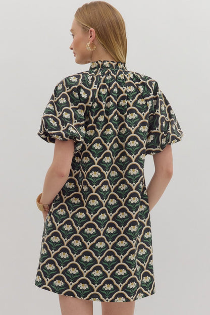 Deco Clover Shift Dress
