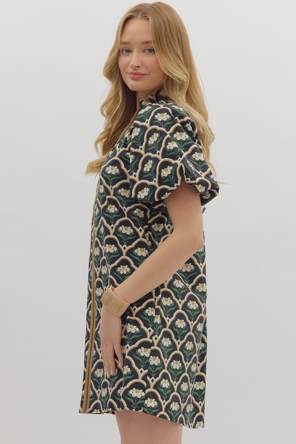 Deco Clover Shift Dress