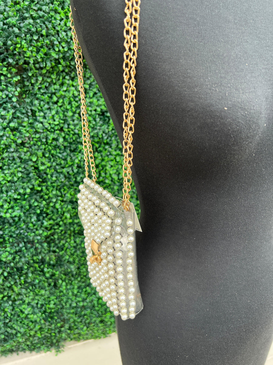 Clear Pearl Crossbody/Fancy Pack