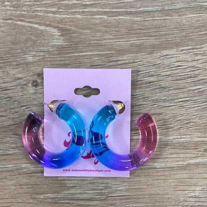 Watermelon Sugar Acrylic Hoops