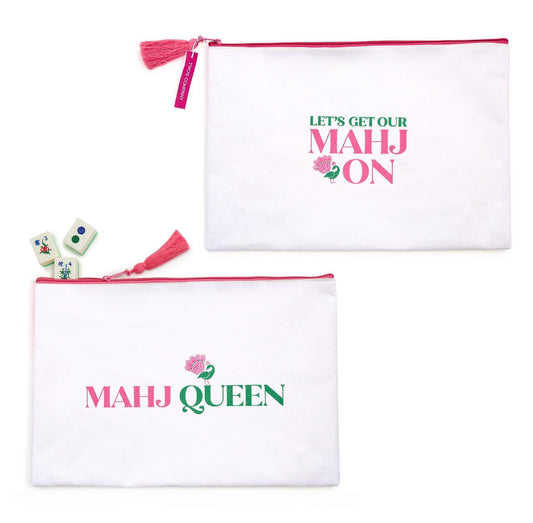 Mahjong Game Tile Storage and Accessory Multipurpose Pouch
