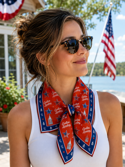 Carlton Landing 🇺🇸 Silkie Scarf - Red