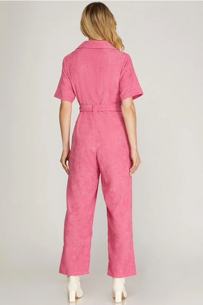 Barbie Pink Corduroy Jumpsuit - Milo & Lily Boutique