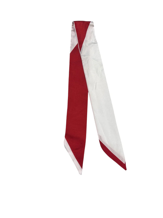 Crimson/White Twilly Scarf