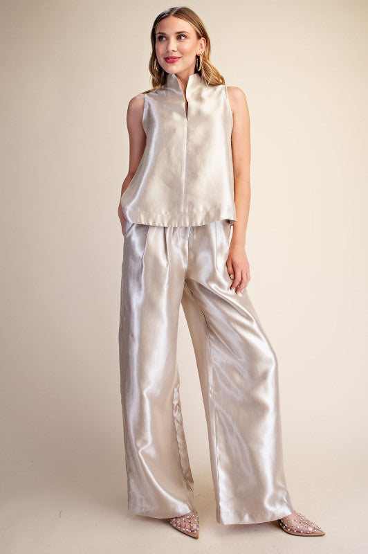 The After Hours Satin Sleeveless Top - Multiple Colors